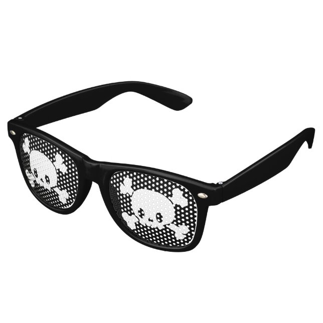Skull and Crossbones Pirate Glasses (Angled)