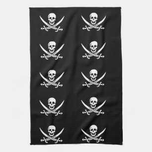 Skull and Crossbones Pirate Towel