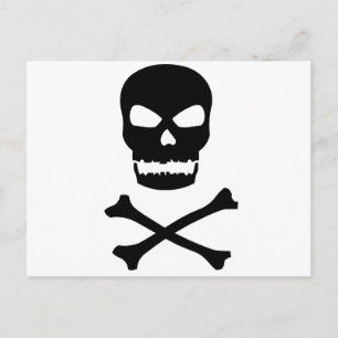 Skull and Crossbones Postcard