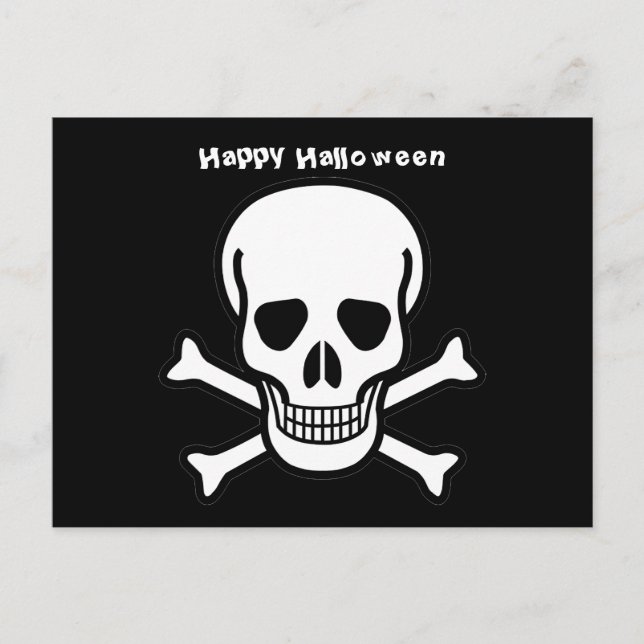Skull and Crossbones Postcard (Front)