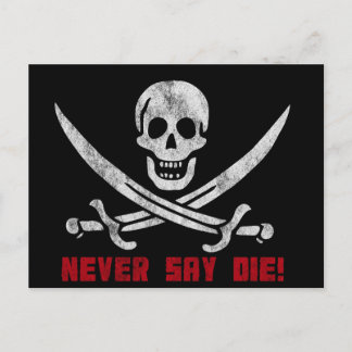 Skull and Crossbones Postcard