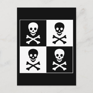 Skull and Crossbones Postcard
