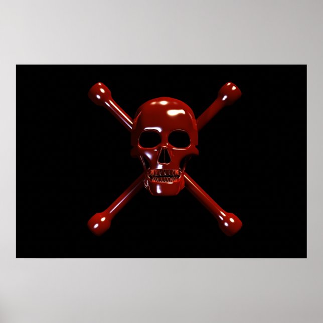 Skull and Crossbones- Red Death Poster (Front)