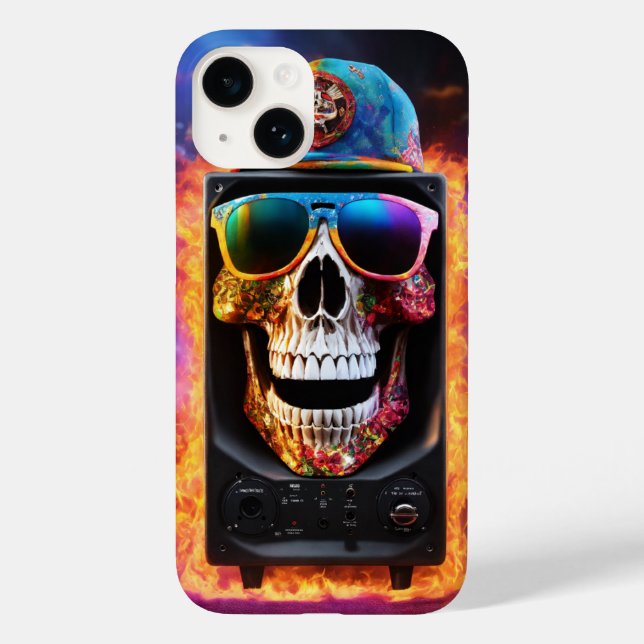 Skull and Crossbones Rock Icon Case-Mate iPhone Case (Back)