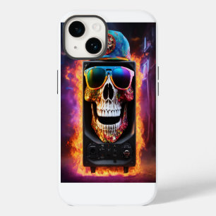 Skull and Crossbones Rock Icon iPhone 14 Case