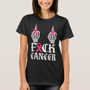 Skull And Crossbones Skeleton Breast Cancer 1 T-Shirt