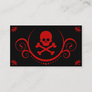 skull and crossbones sophistications business card