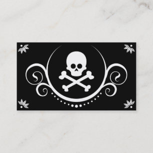 skull and crossbones sophistications business card