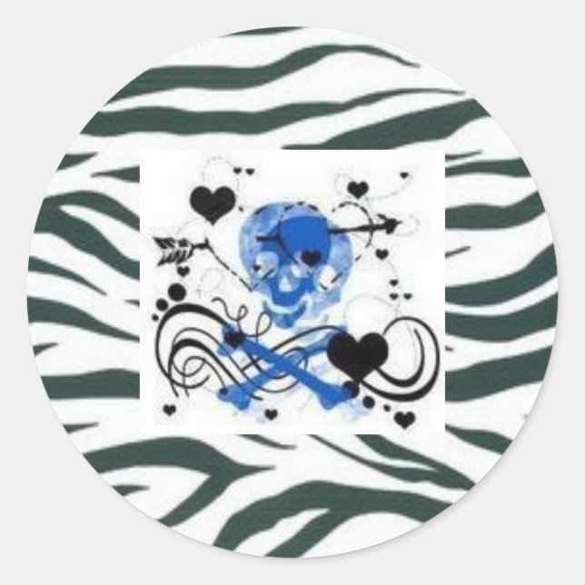 Skull and crossbones sticker (Front)