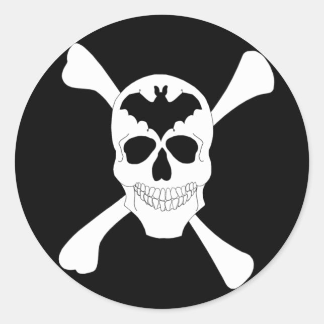 Skull And Crossbones Stickers (Front)