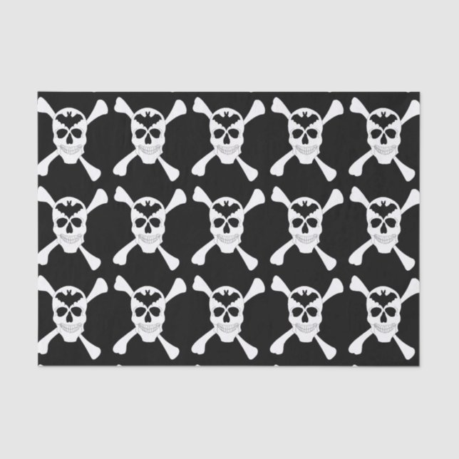 Skull And Crossbones Tissue Paper (Front)