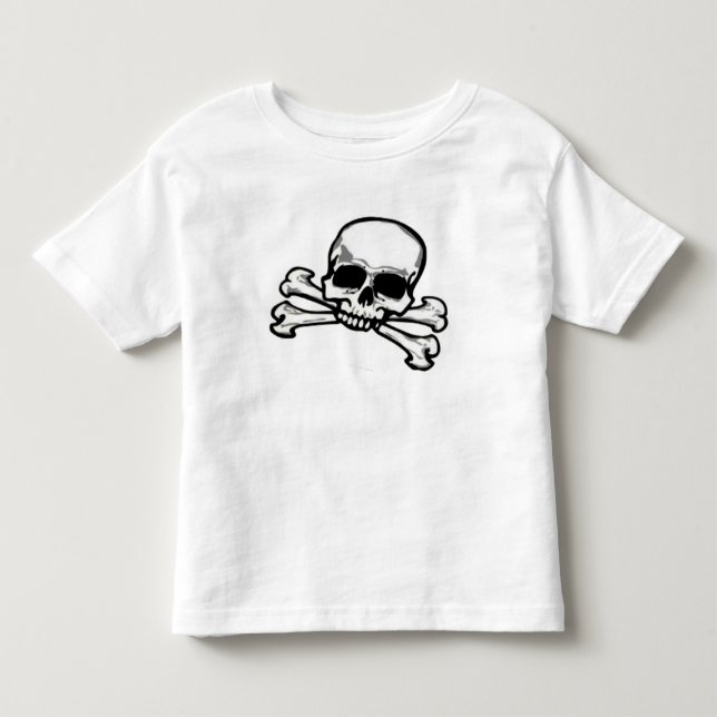 Skull and Crossbones Toddler T-Shirt (Front)