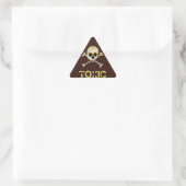 Skull And Crossbones Toxic Halloween Warning Label (Bag)
