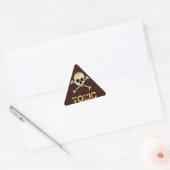 Skull And Crossbones Toxic Halloween Warning Label (Envelope)