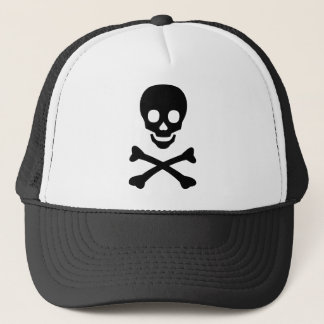 Skull and Crossbones Trucker Hat