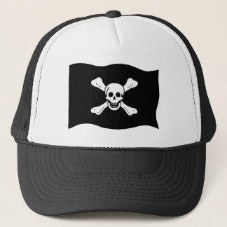 Skull and Crossbones Trucker Hat