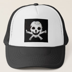 Skull and Crossbones Trucker Hat