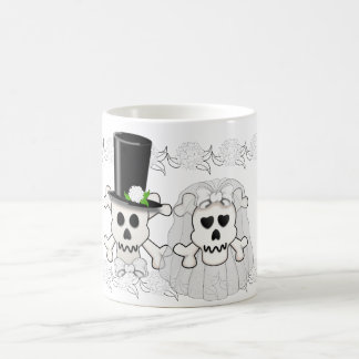 Skull and Crossbones Wedding Couple mug