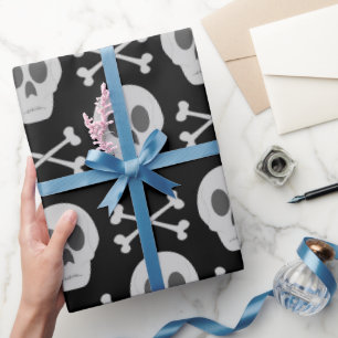 Skull and Crossbones Wrapping Paper