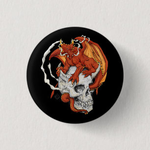 Skull and Dragon Pin