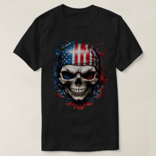 Skull and flag no 2 T-Shirt