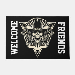 Skull and Guns Doormat