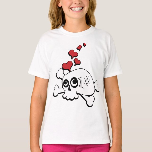 Skull and Hearts T-Shirt (Front)