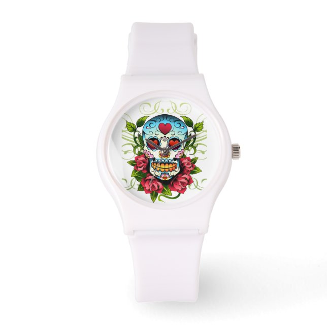 skull and hearts watch (Front)