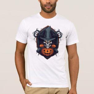 Skull and Jack-o-lanterns Halloween  T-Shirt