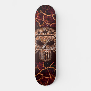 Skull and Lava Skateboard