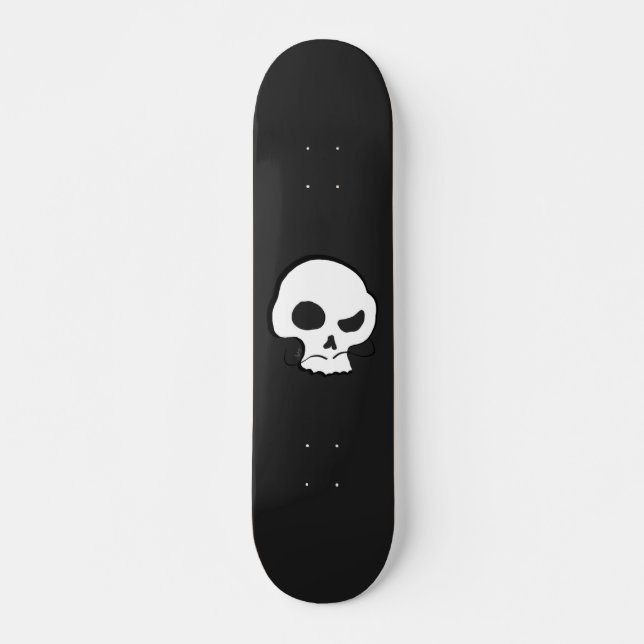 Skull and Mustache Skateboard (Front)