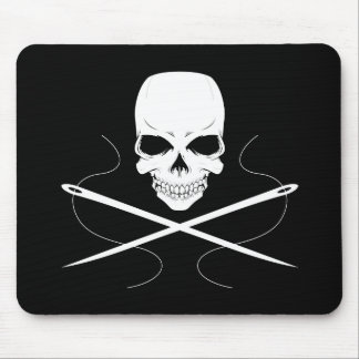 Skull and Needles Mouse Pad