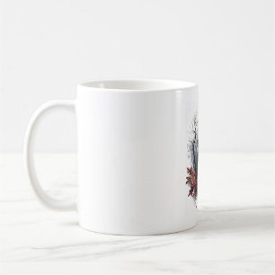 Skull and Raven Prophecy Coffee Mug