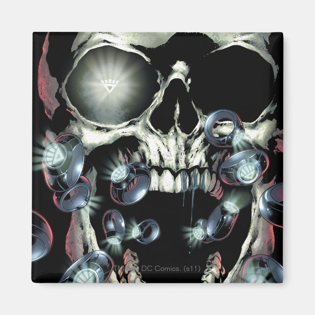 Skull and Rings - Colour Magnet (Front)