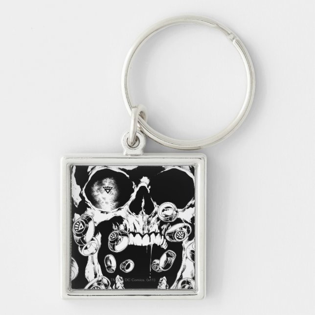 Skull and Rings Key Ring (Front)