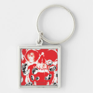 Skull and Rings - Red Key Ring