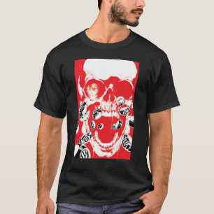 Skull and Rings - Red T-Shirt