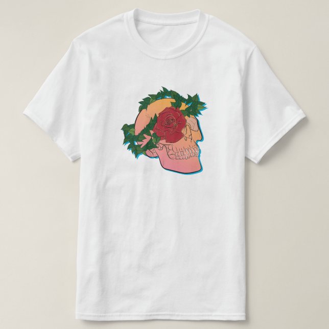 Skull and Rose T-Shirt (Design Front)