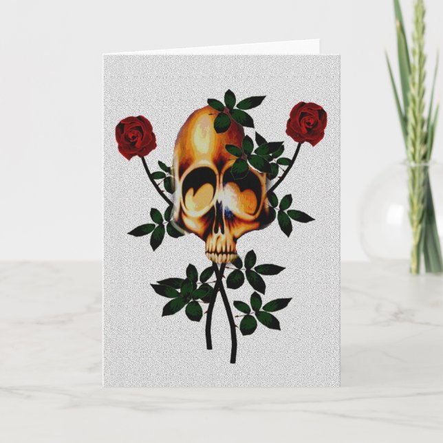 Skull and Roses Card (Front)