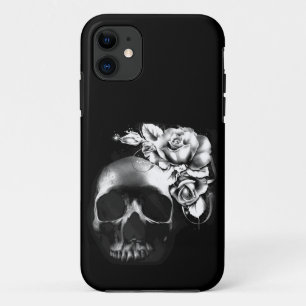 Skull and roses iPhone 11 case