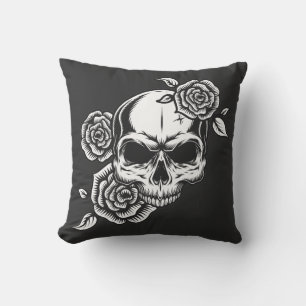 Skull and Roses Cushion