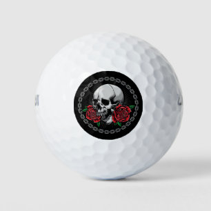 Skull and Roses Golf Balls