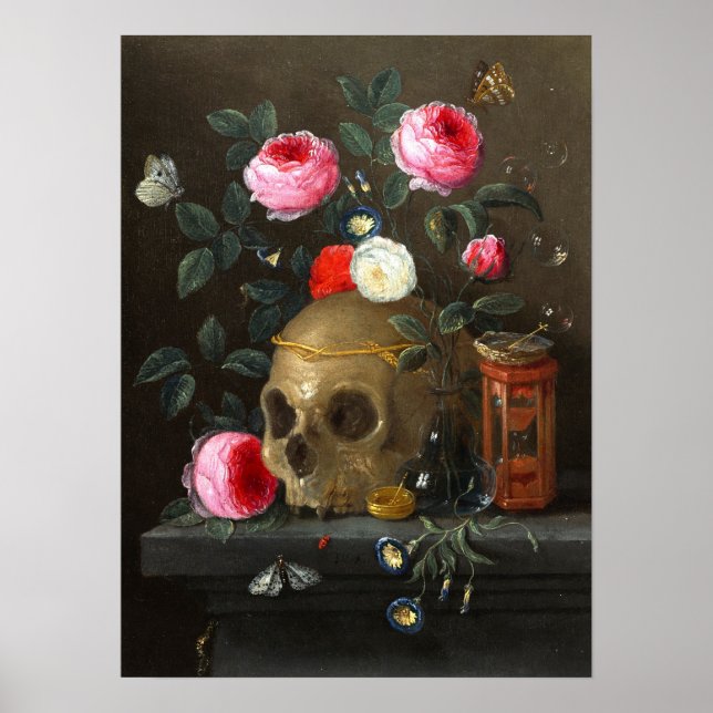 Skull and Roses Poster (Front)