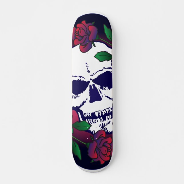 Skull and Roses Skateboard (Front)
