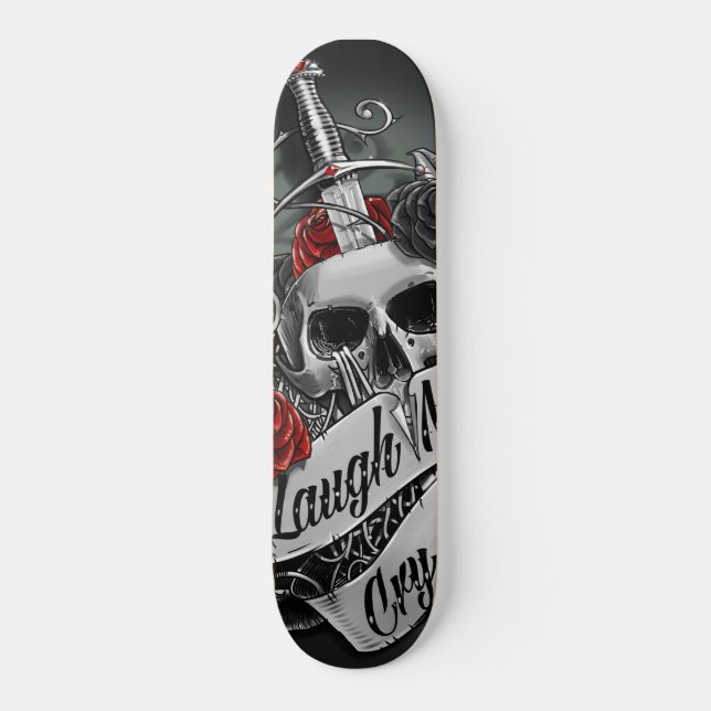 Skull and Roses Skateboard (Front)