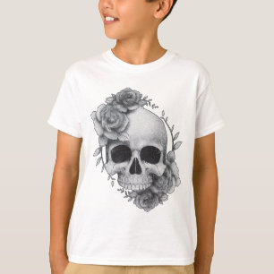 Skull and Roses Sketch T-Shirt