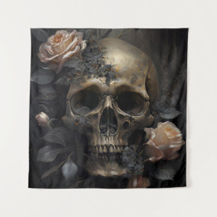Skull and Roses Tapestry