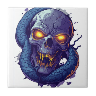Skull and Serpent Duel Tile