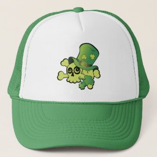 Skull and Shamrocks Trucker Hat