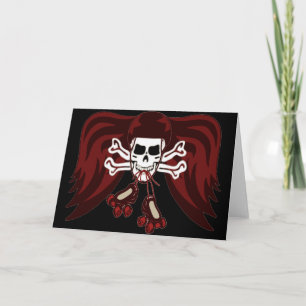 skull and skates card